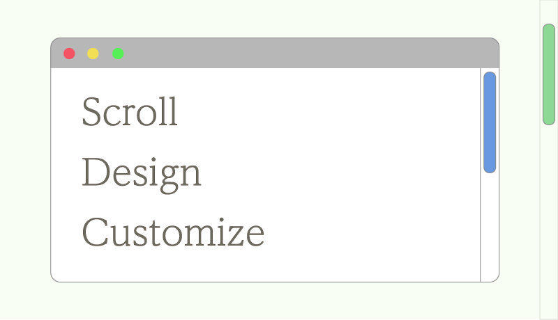 CSSでスクロールバーのデザインをカスタマイズする。  WEMO